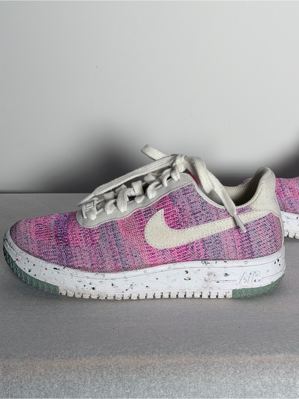 Nike - (WMNS) Nike Air Force 1 Crater Flyknit 'Fuchsia Glow' Size 7 - Picture 7 of 13